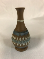Doulton Lambeth Miniature Vase c1880 4 inches tall