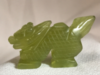 Miniature Jade Dragon 2 1/4 inches long