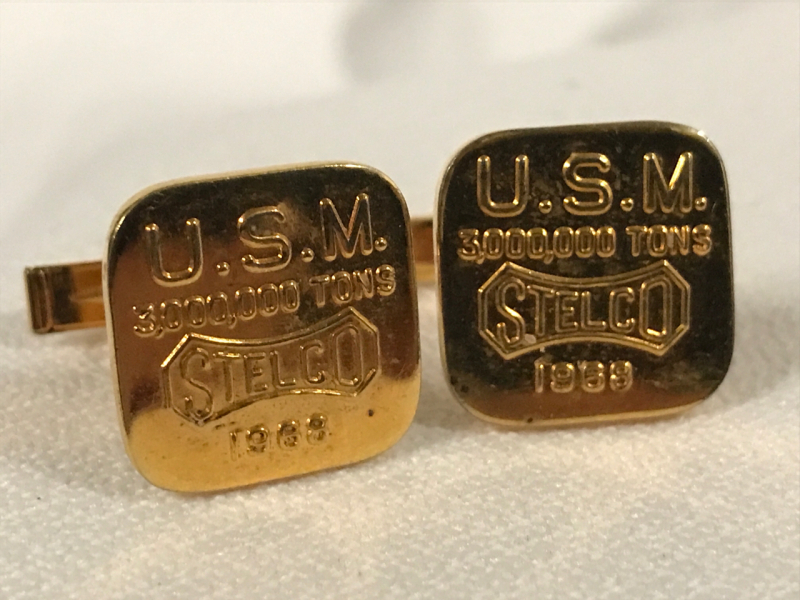 STELCO Cuff Links Gold Tone