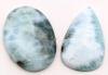 Polished LARIMAR Gemstones Oval & Raindrop.