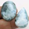 Polished LARIMAR Gemstones Oval & Raindrop. - 4
