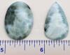 Polished LARIMAR Gemstones Oval & Raindrop. - 5