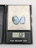 Polished LARIMAR Gemstones Oval & Raindrop. - 6