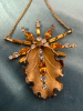 Bond Boyd Sterling Rhinestone Orchid Necklace - 2