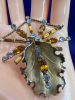 Bond Boyd Sterling Rhinestone Orchid Necklace - 5