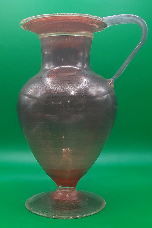 Modern Studio Art Glass Jug