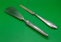 Vintage Sterling Handled Shoe Horn and a Sterling Silver Handled Nail File