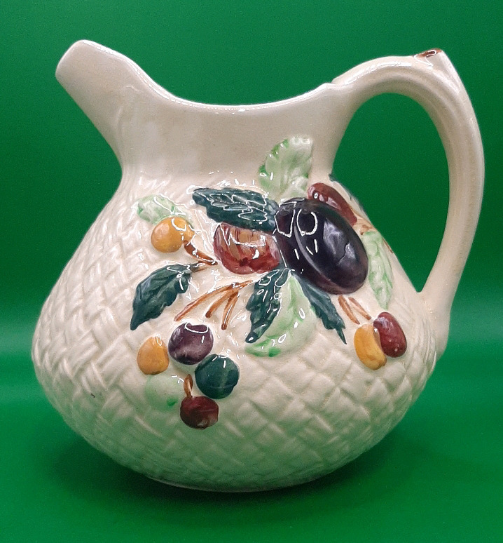 Vintage Shorter and Son Pitcher with Fruit Design