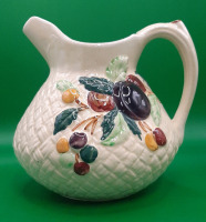 Vintage Shorter and Son Pitcher with Fruit Design