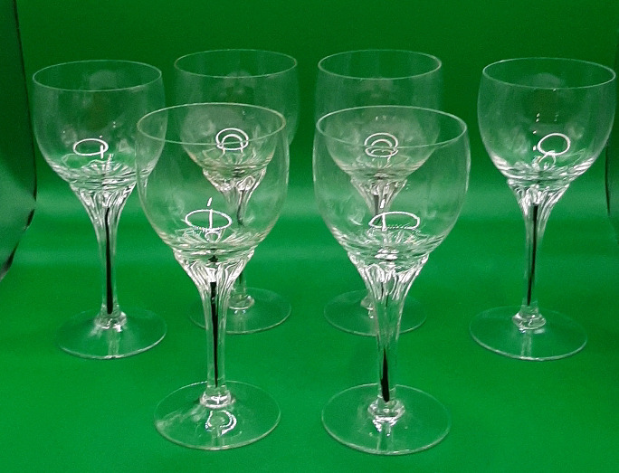 Vintage Balfour Crystal Wine Glasses