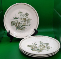 Vintage Four Figgo Flint Dinner Plates
