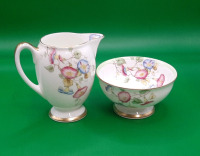Vintage Royal Doulton Morning Glory Cream & Sugar