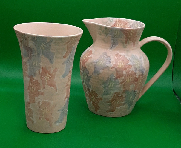 Vintage Ben Thomas Pitcher and Vase