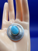Southwest Sterling Silver Turquoise Pendant - 4