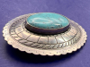 Southwest Sterling Silver Turquoise Pendant - 5