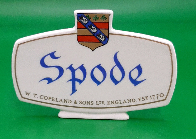 Vintage Spode Point of Sale Sign