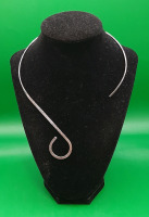 Vintage Sterling Silver Hammered Choker