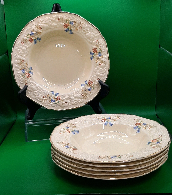 Vintage Crown Ducal Florentine Soup Bowls