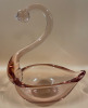 Art Glass Dish and Swan - 2