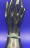 Zuni signed Silver Turquoise Cuff Bracelet - 4
