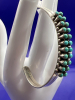 Zuni signed Silver Turquoise Cuff Bracelet - 6