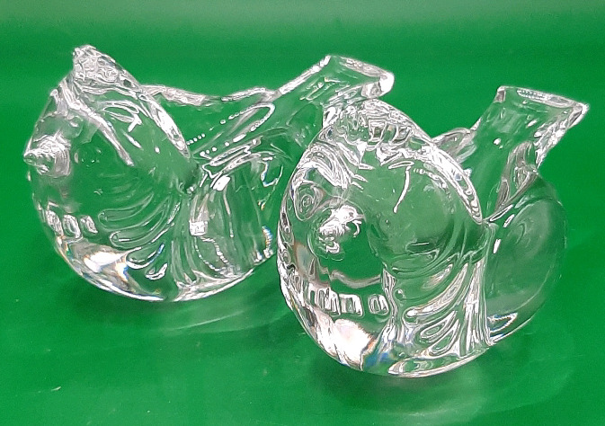 Vintage Rosenthal Studio Line Crystal Bird Candle Holders