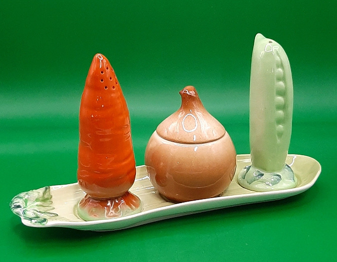 Vintage Carlton Ware Vegetable Cruet Set