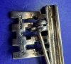 TRIFARI Sterling Vermiel Key & Crown Brooch - 3