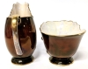 Carlton Ware England " Rouge Royale " Shell Creamer & Sugar - 2
