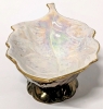 Carlton Ware England " Rouge Royale " Pedestal Leaf Dish - 4