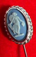 Wedgewood Jasperware Sterling Silver Stick Pin