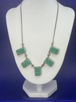Antique Carved Peking Glass Necklace