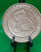 Vintage Frankcoma Pottery Owl Trivet
