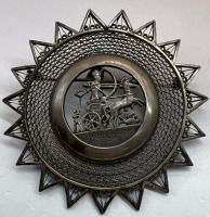 Antique Egyptian Themed Hallmarked Silver Brooch Pendant