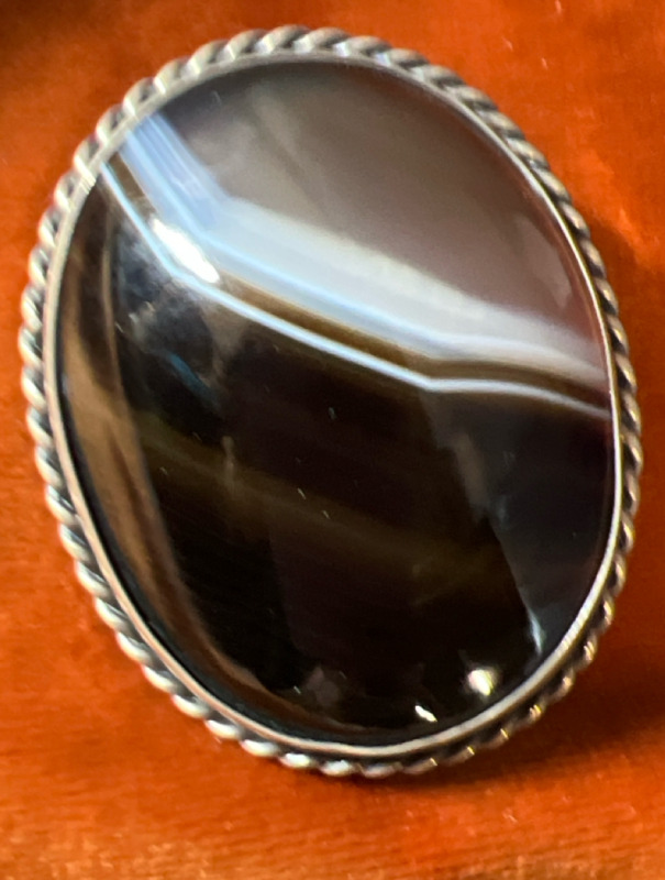 Victorian Agate Kilt Pin