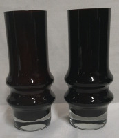 Modern Ruby Red Art Glass Vases