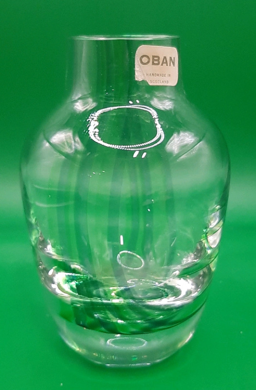 Vintage Oban of Scotland Glass Vase