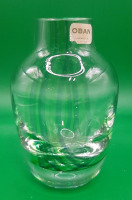 Vintage Oban of Scotland Glass Vase