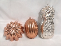 Copper Decoratve Molds & Pineapple