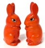 Incredibly Vibrant Vintage Bunny Salt & Pepper Shakers Made in Japan