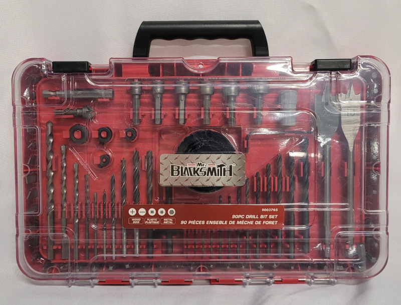 Mr. Blacksmith 90pc. Drill Bit Set in Case , Complete