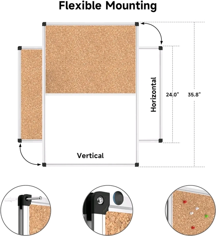 New XBoard 36"×24" Combination Board