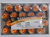 1.5"×2" Tire Orange Reflector Nut Covers , Set of 20 . New , Sealed