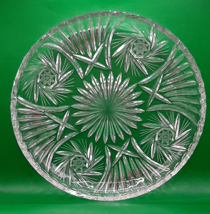 Vintage Cut Glass Server