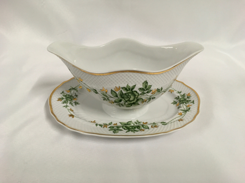 Hollohaza Erika Porcelain Gravy Boat