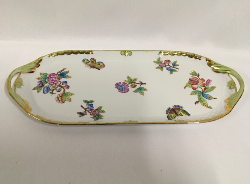 Herend Queen Victoria Sandwich Tray Hungary