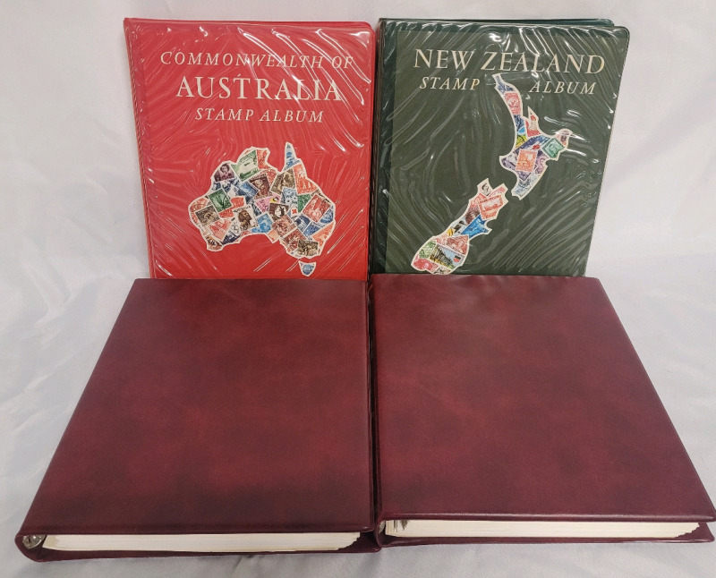 Australia & New Zealand Postage Stamp Collection in Books