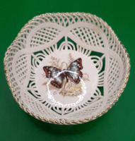 Vintage Amadeus Pierced Bowl with Butterfly