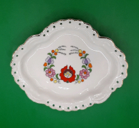 Vintage Kalocsa Pierced Edge Dish