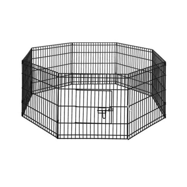 NEW Pet Playpen colour Black 24 x 23 inches Indoor/Outdoor Foldable Metal Dog Exercise Pen/Pet Playpen